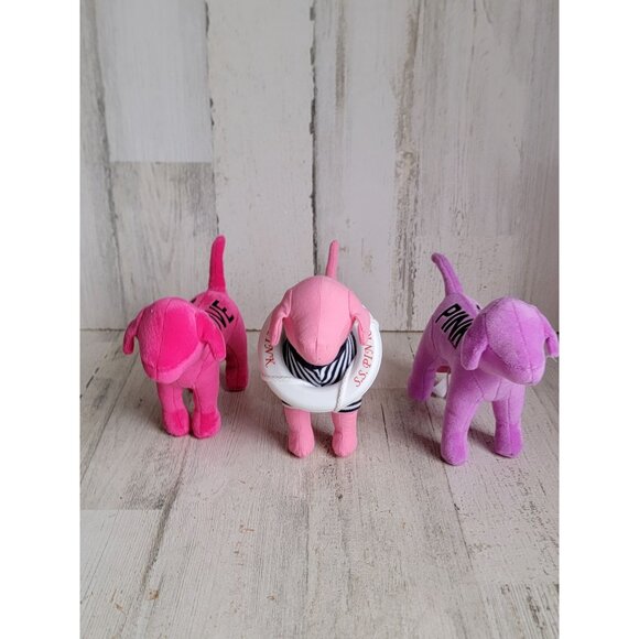 Victoria's Secret sailor dog pink plush set decor collectible purple - Picture 1 of 6